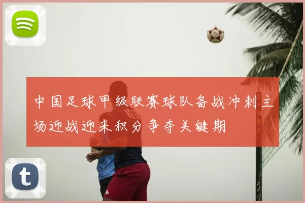 中国足球甲级联赛球队备战冲刺主场迎战迎来积分争夺关键期