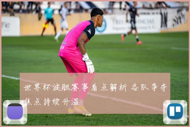 世界杯波胆赛事看点解析 各队争夺焦点持续升温