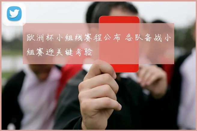 欧洲杯小组线赛程公布 各队备战小组赛迎关键考验